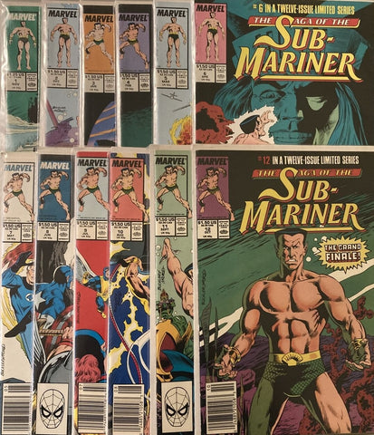 The Saga Of The Sub-Mariner #1-#12 (Set of 12 comics) - Marvel Comics - 1988/89