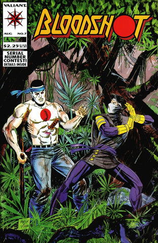 Bloodshot #7 - Valiant - 1993 - 1st App. Ninjak in Costume