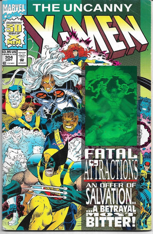 Uncanny X-Men #302 - Marvel Comics - 1993 - hologram