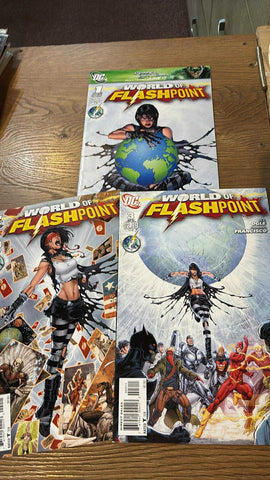 World of Flashpoint #1-3 - DC Comics - 2011 - Full Set