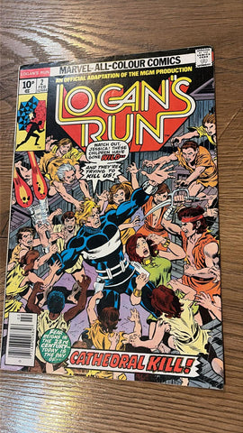 Logan's Run #2 - Marvel Comics - 1977 - Pence Copy