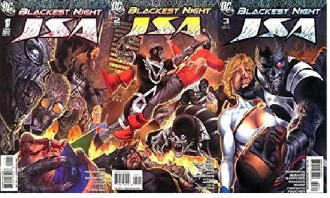 Blacked Night JSA #1-3 - DC Comics -  2010 SET