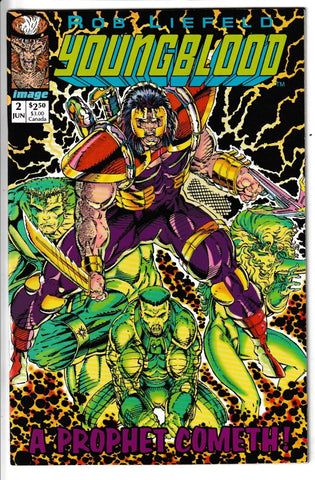 Youngblood #2 - Image Comics - 1992 -  1st Prophet - Green Writing