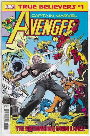 True Believers #1 Captain Marvel Avengers - Marvel Comics - 2019