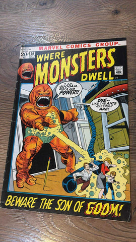 Where Monsters Dwell #16 - Marvel Comics - 1972