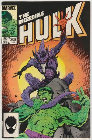 Incredible Hulk #308 - Marvel Comics - 1985