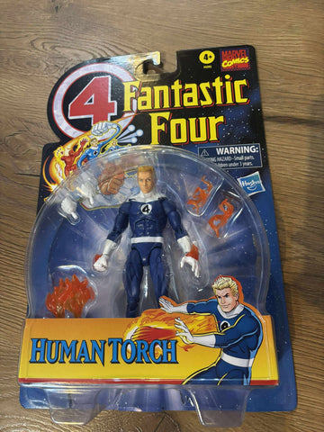 HASBRO Marvel Legends Retro Action Figure Fantastic Four - Human Torch
