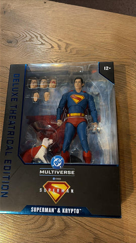 Superman & Krypto - Figure - Mcfarlane DC Multiverse Superman Deluxe Theatrical Edition