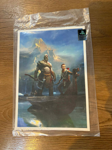 God of War Game - A4 Card Art Print - Playstation