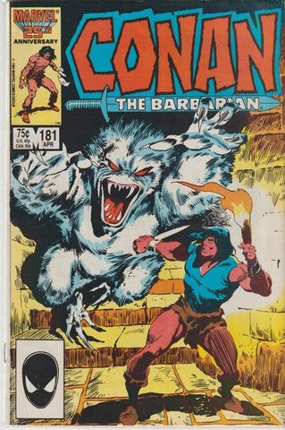Conan the Barbarian #181 - Marvel Comics - 1986
