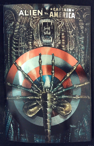 Alien vs Captain America #1 - Marvel Comics - Panosian Foil
