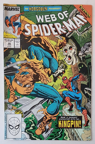 Web of Spider-Man #48 - Marvel Comics - 1989