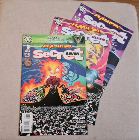Flashpoint Secret Seven #1-3 - DC Comics - 2011 - Complete Set