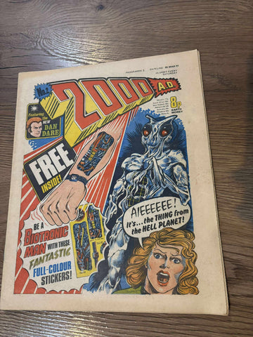 2000AD Comic Prog #2 - 5th Mar 1977 - No Free Stickers - 1st Judge Dredd