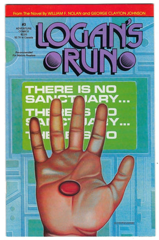 Logan's Run #3 - Adventure Comics - 1990