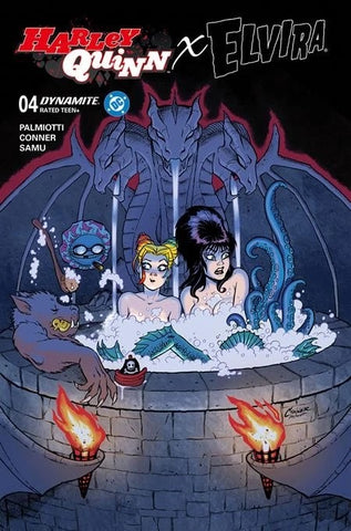 Harley Quinn X Elvira #4 - Dynamite Comics - 2026 - Conner Hot Tub