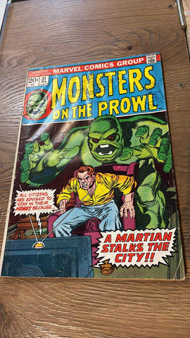 Monsters on the Prowl #21 - Marvel Comics - 1973