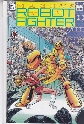 Magnus Robot Fighter #4 - Valiant Comics - 1991 - with cards