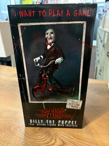 Saw Billy The Puppet On Tricycle With Sound 12 Inch Action Figure - NECA
