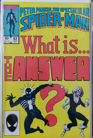 Peter Parker, The Spectacular Spider-Man #92 - Marvel Comics -  1984