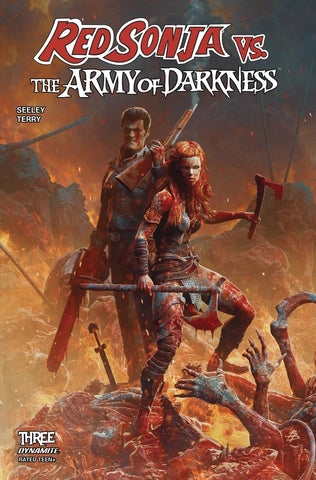 Red Sonja vs. Army of Darkness #3 -  Dynamite Comics - 2025 - Cover a