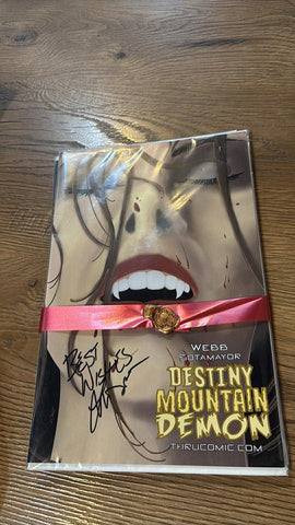 Destiny Mountain Demon - Thrucomic - Comicsgate Indiegogo - signed
