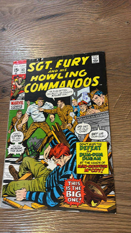 Sgt Fury #83 - Marvel Comics - 1971