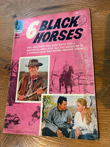 6 Black Horses #1 - Dell Publishing - 1963
