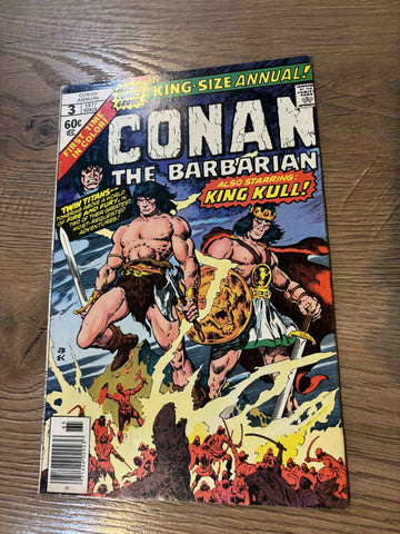 Conan the Barbarian Annual #3 - Marvel Comics - 1977