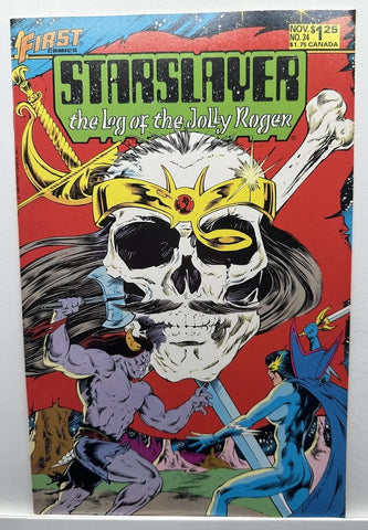 Starslayer: Log of the Jolly Roger #34 - First Comics - 1985