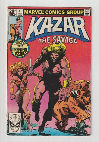 Ka-Zar the Savage #1 - Marvel Comics - 1981 - Pence Copy