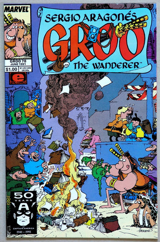 Sergio Aragones Groo The Wanderer #78 - Marvel Comics - 1991