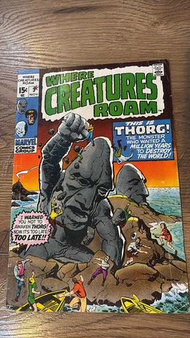 Where Creatures Roam #3 - Marvel Comics - 1970