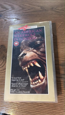 "An American Werewolf in London" VHS Video