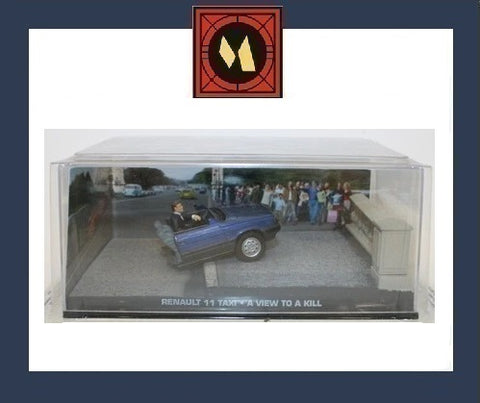 Half Renault 11 Taxi  - 007 Fabbri 1/43 Scale 007 Bond Model - A View To A Kill