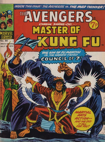 The Avengers #44 - British - Marvel Comics - 1974