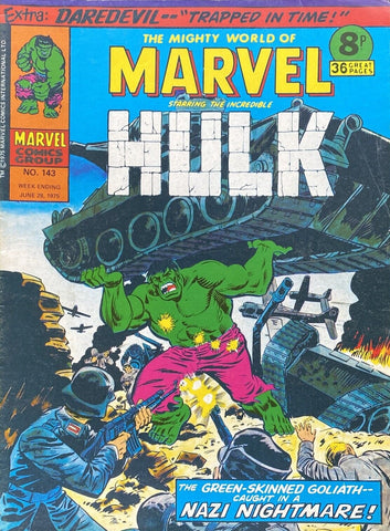 Mighty World of Marvel #143 - Marvel Comics - 1975