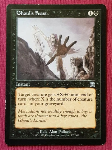 "Ghoul's Feast" - Magic The Gathering Card - Mercadian Masques