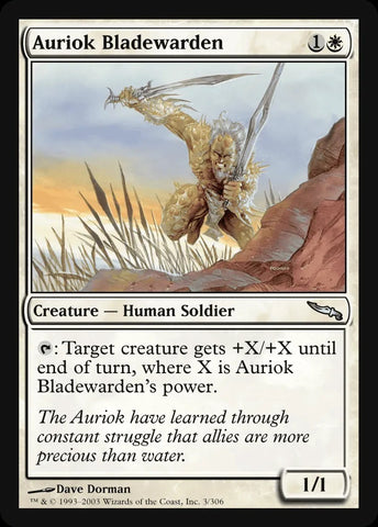 "Auriok Bladewarden" x4 - Magic The Gathering - Mirrodin - 4-Card Playset