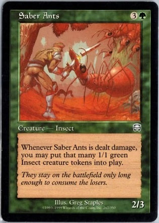 "Saber Ants" - Magic The Gathering Card - Mercadian Masques
