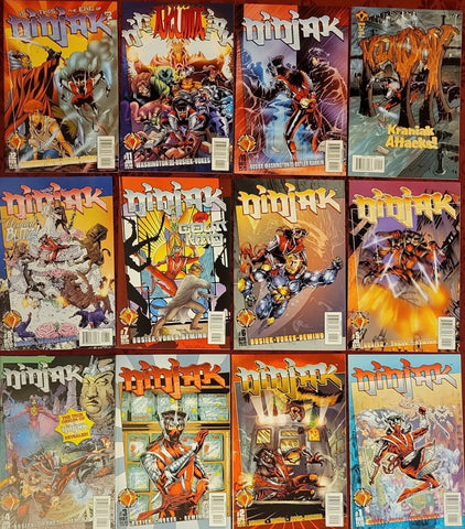 Ninjak V2 #1 - #12 Complete Series - Acclaim Comics - 1997