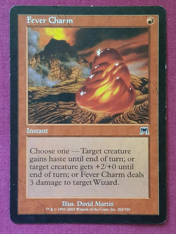 "Fever Charm" x4 - Magic The Gathering Card - Onslaught - 4-Card Playset