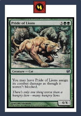"Pride Of Lions" - Magic The Gathering Card - Duel Decks