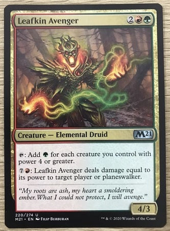 "Leafkin Avenger" - Magic The Gathering Card - M21