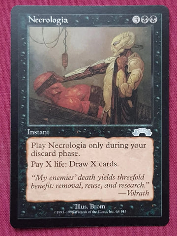 "Necrologia" - Magic The Gathering Card - Exodus
