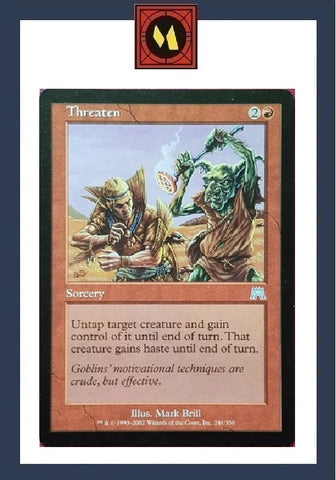 "Threaten" - Magic The Gathering Card - Onslaught