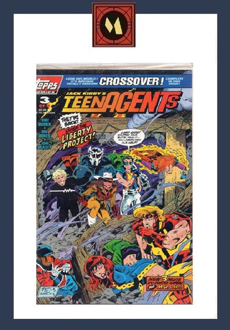 TeenAgents #3 - Topps Comics - 1993 - Sealed in polybag with cards
