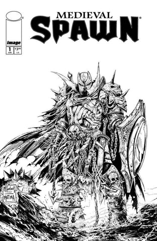 Medieval Spawn #1 - Image Comics - 2025 - McFarlane B&W Variant