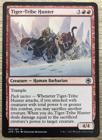 "Tiger-Tribe Hunter" x4 - Magic The Gathering Card - AFR - 4-Card Playset