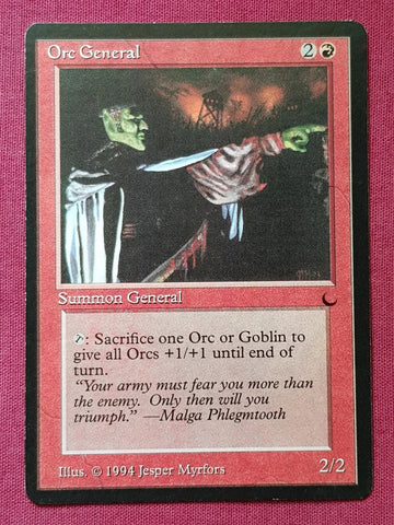 "Orc General" - Magic The Gathering Card - The Dark